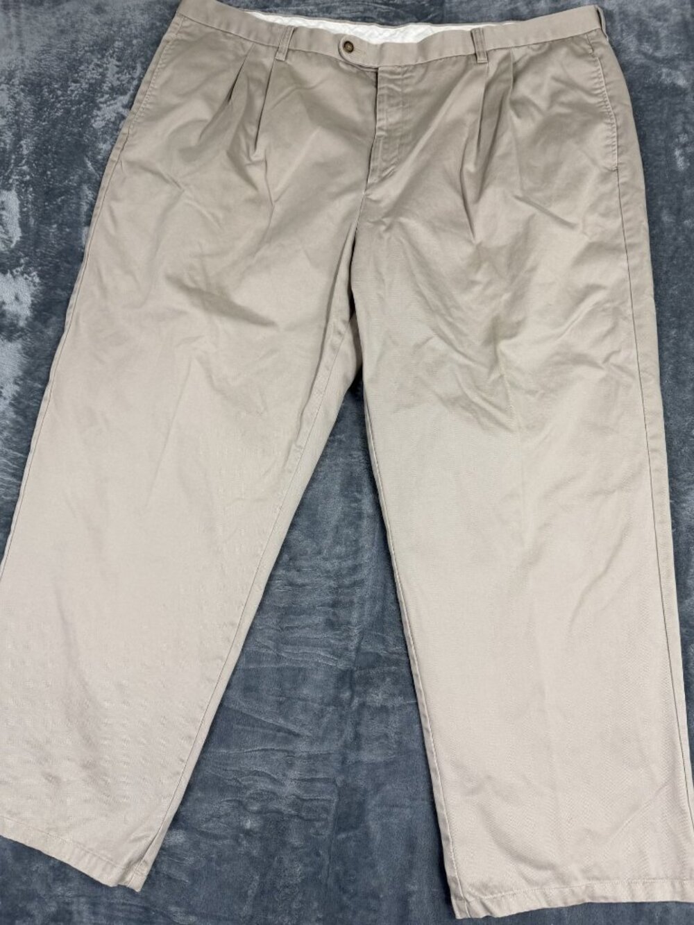 Gary Player Mens Khaki Pleated Pants 48x30